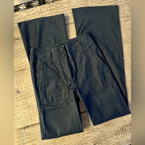 Anthropologie Naomi Linen Wide Leg Flare Pants. - Picture 9 of 10